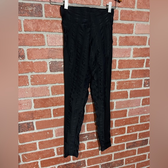 Booty by Brabants black stretchy leggings, good, preowned condition, size OS - Picture 2 of 8